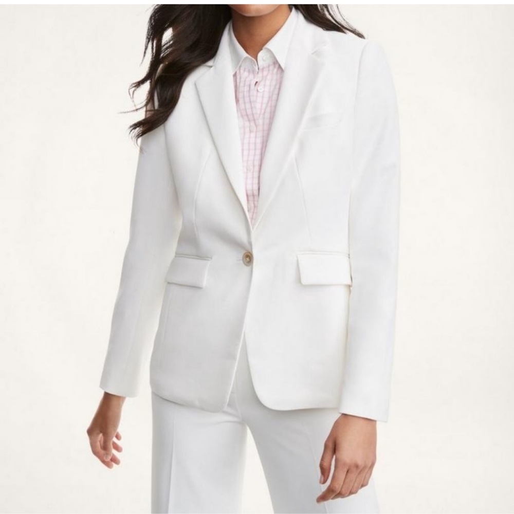 Banana Republic White Ryan Blazer